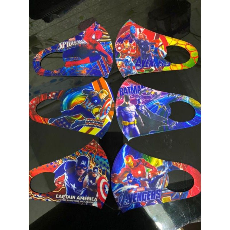 Masker anak scuba per 2pc Masker full printing
