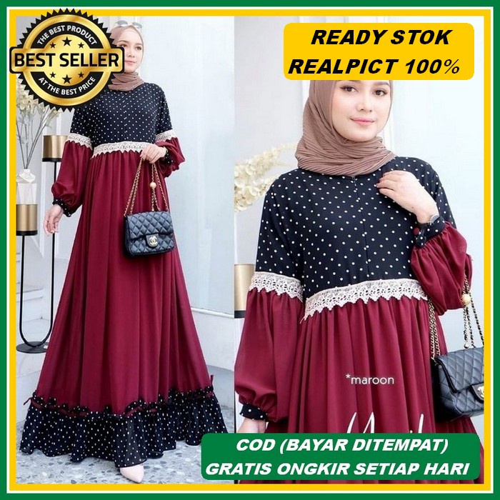 Gamis Terbaru Remaja Couple Pasangan Bahan Rayon 2021 Untuk Lebaran Wanita Muslim 2022 Ada Jumbo Mur