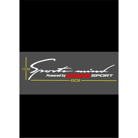 cutting stiker sport mind mobil suzuki