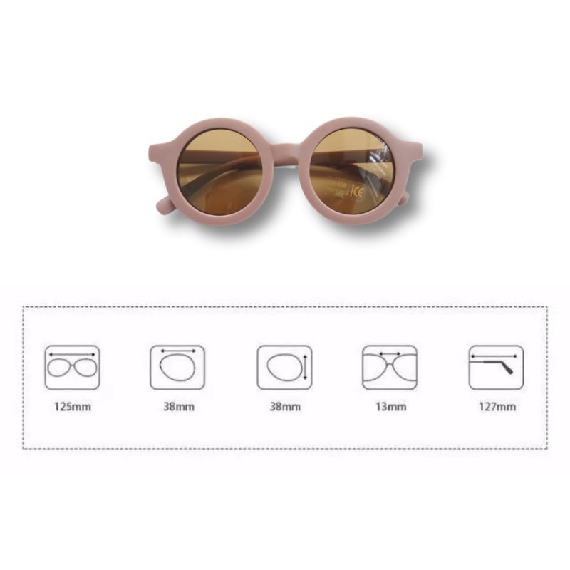 BEAR & ROUND KIDS SUNGLASSES ANTI UV 1-6 TAHUN | Kacamata Anak Perempuan Kacamata Anak Laki Laki Kacamata bulat anak Kacamata anak bear Kacamata anak retro-7