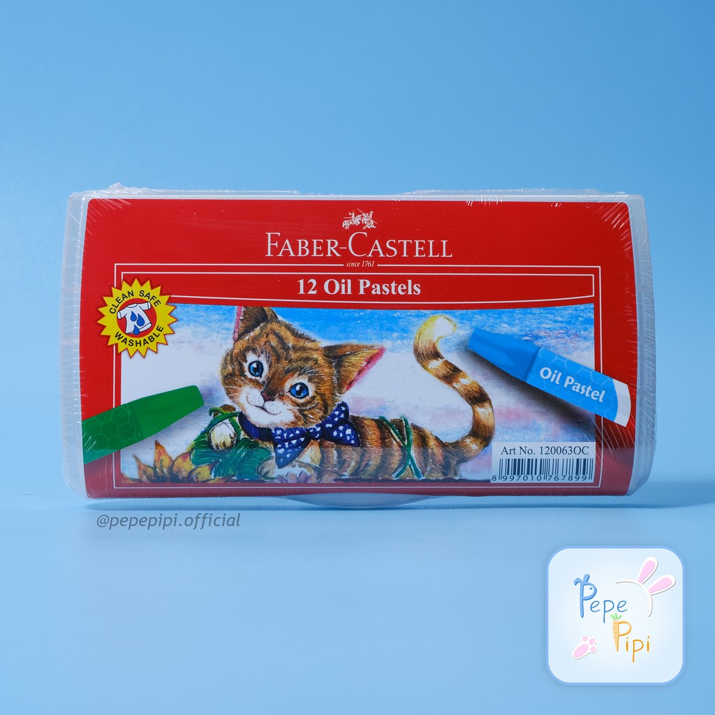 Crayon Faber Castell Hexagonal Transparan Oil Pastel Krayon Mewarnai Crayons Color Colour + Box