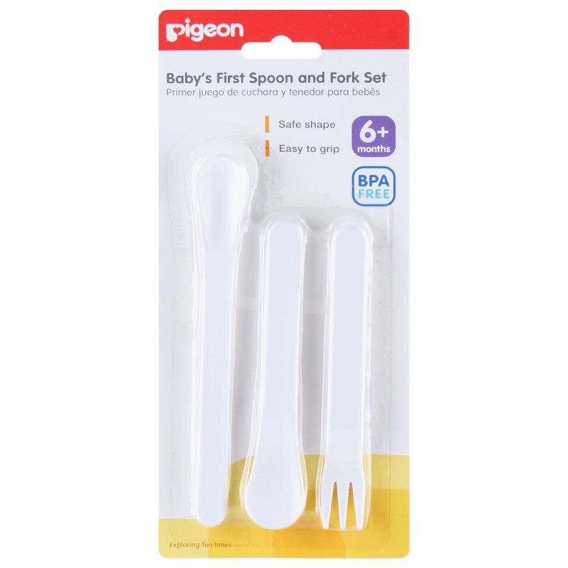 Pigeon Baby First Spoon And Fork Set - Sendok Garpu Bayi