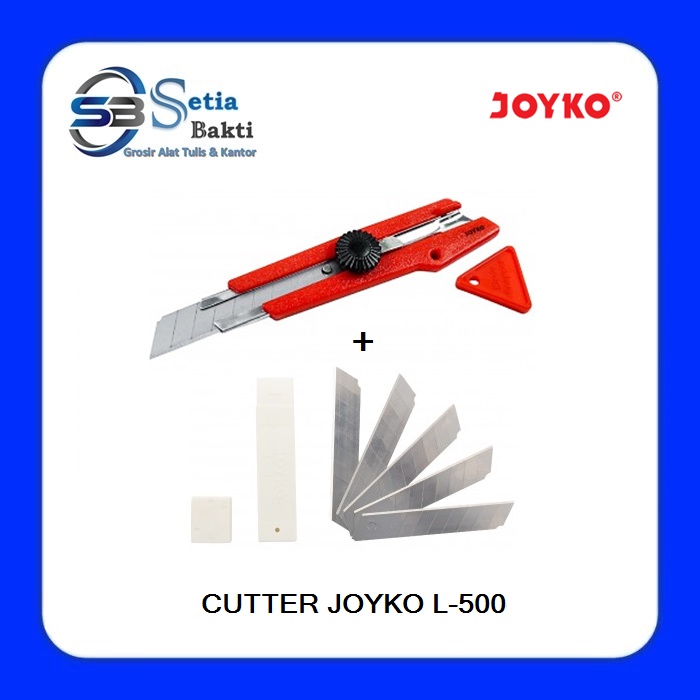 

JOYKO Pisau Cutter L 500 Besar 1 Pcs + Free 1 Tube Isi Cutter JOYKO L 150