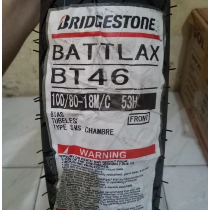 BAN LUAR BATTLAX BRIDGESTONE BT 46 UK 100/80-18