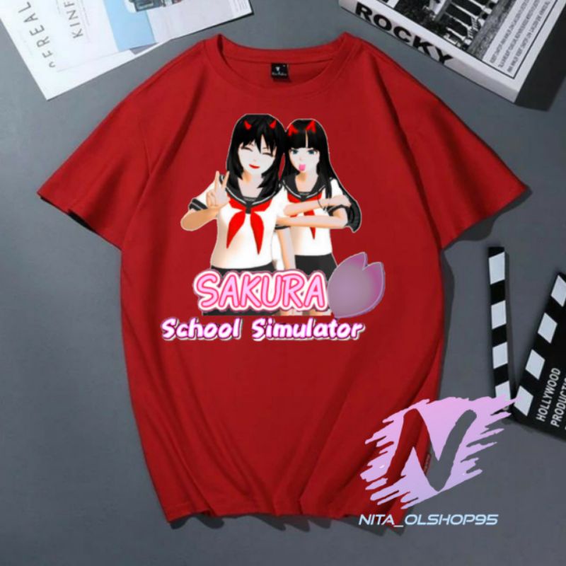 kaos sakura school simulator baju anak karakter sakura school