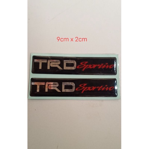 sticker timbul TRD sportivo