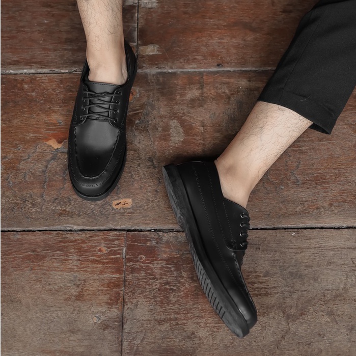 MORRIS BLACK |ManNeedMe x ARF| Sepatu Pantofel Pria Derby Shoes ORIGINAL