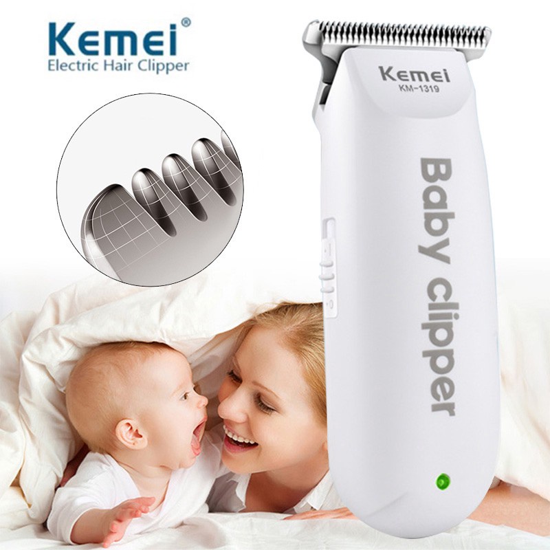 Kemei KM-1319 Cukuran Kumis Jenggot Baby Clipper Alat Cukur Rambut Cordless