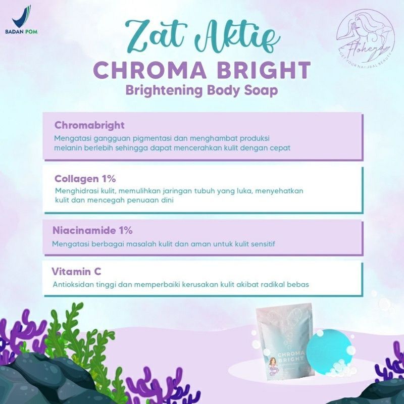 [READY] CHROMA BRIGHT BRIGHTENING BODY SOAP FLOHERA