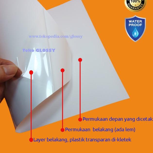 

❈ STICKER VINYL MATTE A4 130 GSM / STIKER VINIL MATTE WATERPROOF ♢