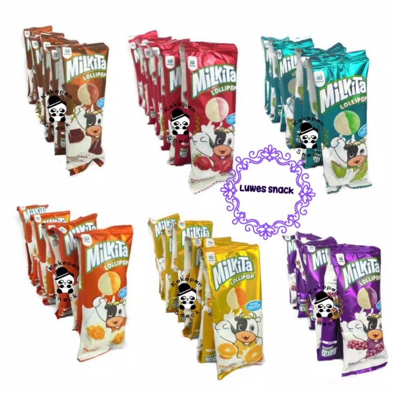 

Milkita lolipop isi 10pcs -jajan jadul - permen jadul-lolipop jadul-jajan tempo dulu-permen era 90an