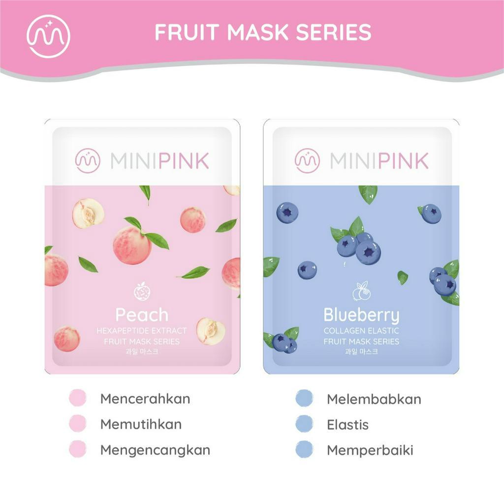 MINIPINK Fruit Plant Series Masker Wajah Pelembab Muka MP001