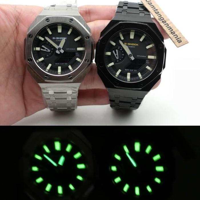 Casio Gshock Jam Ga-2100 Ga-2110 Ap Royal Oak Silver