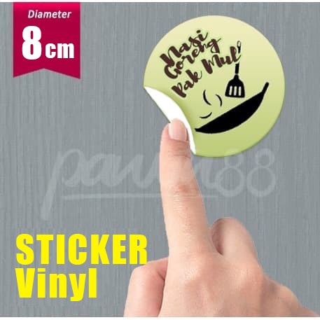 

Stiker Sticker Label Vinyl Susu - D: 8 cm -(15 pcs)