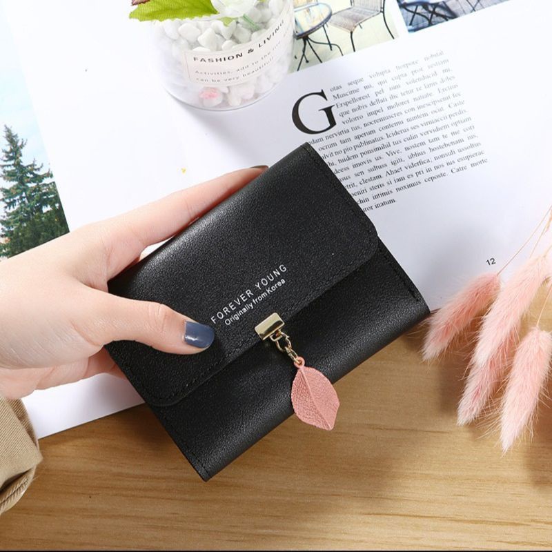 Bundara.id Do-1037 Korean style Dompet trendy dompet lipat daun wanita import