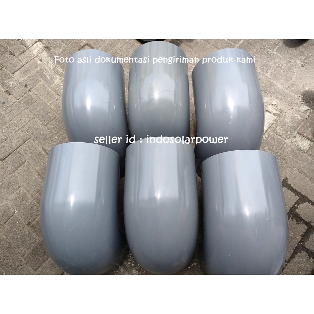 Elbow PVC 90 derajat RUCIKA 10&quot; 10 inch Knee Keni Knie siku L ada D AW sambungan pipa air pembuangan