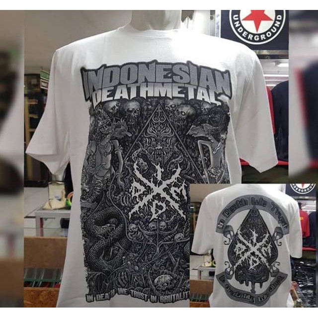 KAOS IDDM WAYANG WHITE KAOS METAL KAOS BAND KAOS MUSIK KAOS DISTRO