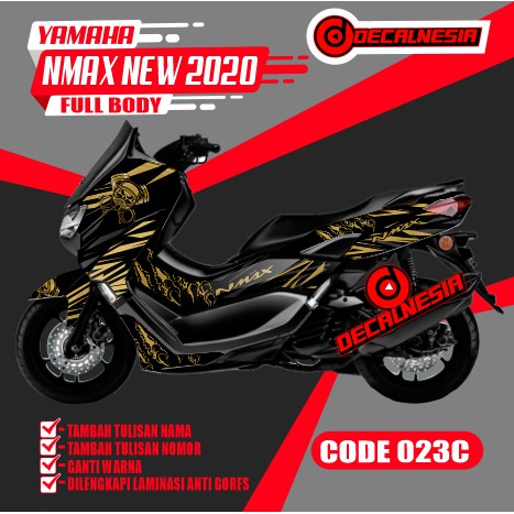 Decal Stiker Motor Nmax New 2020 facelift ABS Modifikasi Variasi Aksesoris Full Body