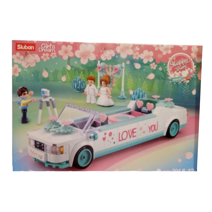 LEGO SLUBAN HAPPY DIARY WEDDING CAR ORIGINAL MURAH