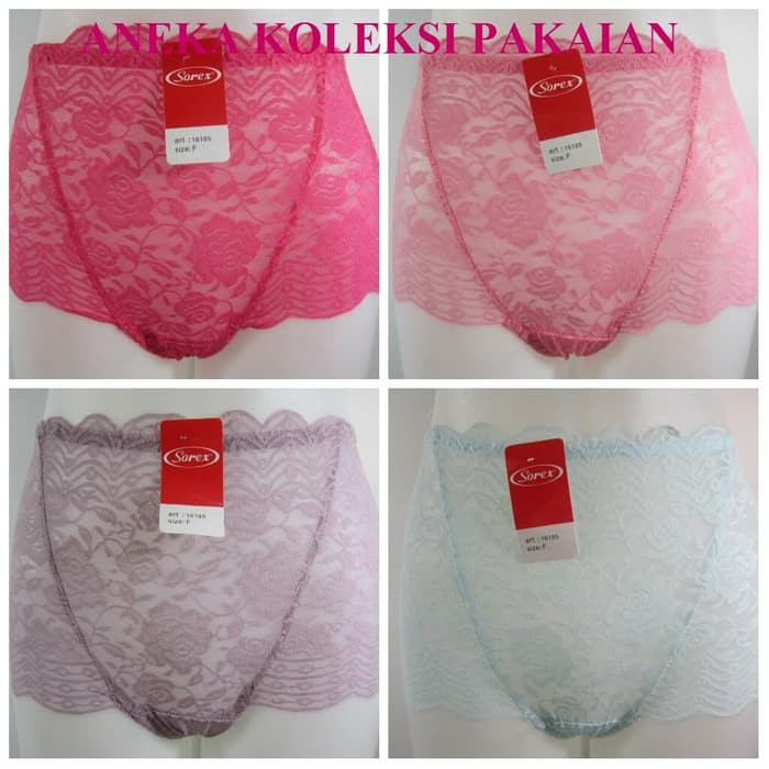 TERMUURAAH, Celana Dalam / CD Brukat Wanita Motif Rose Flower Sorex 16185 - aneka .