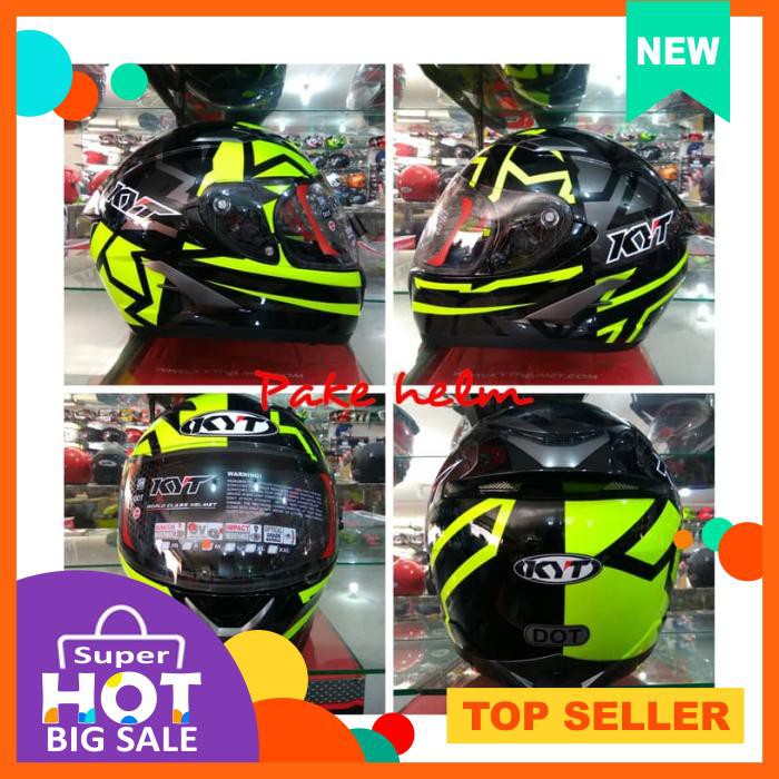 Helm Kyt Falcon 2 Black Yellow Full Face Bukan Kyt Vendetta
