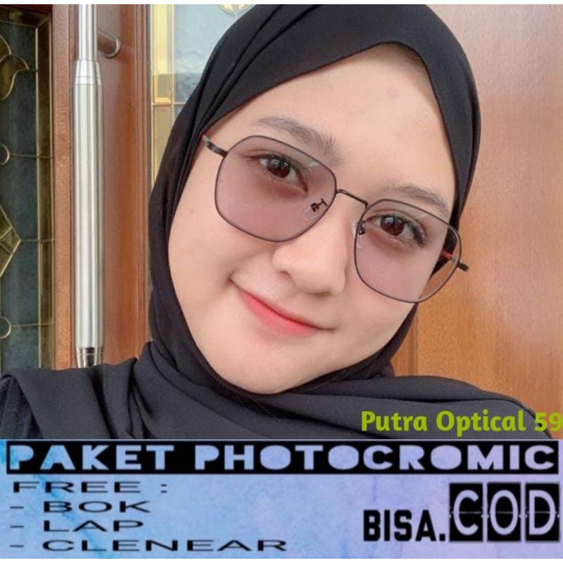 FRAME KACAMATA 6803 LENSA PHOTOCROMIC | ANTIRADIASI |