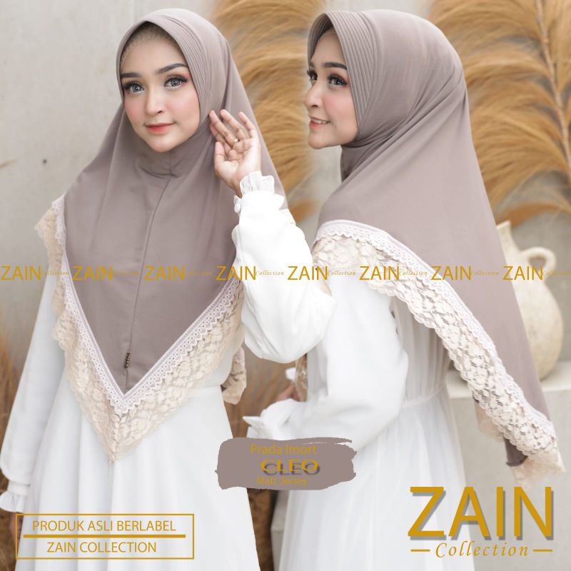 Jilbab Bergo Instan Simpel Cleo Prada Ori Zain-Capucino