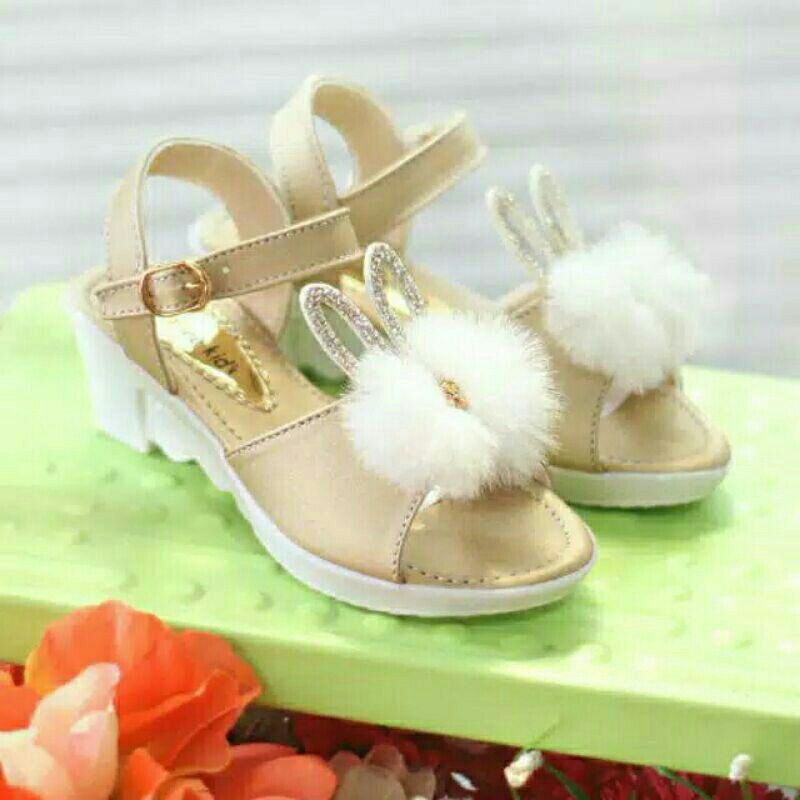 Sendal Tali wedges anak Pita Kelinci 26-35