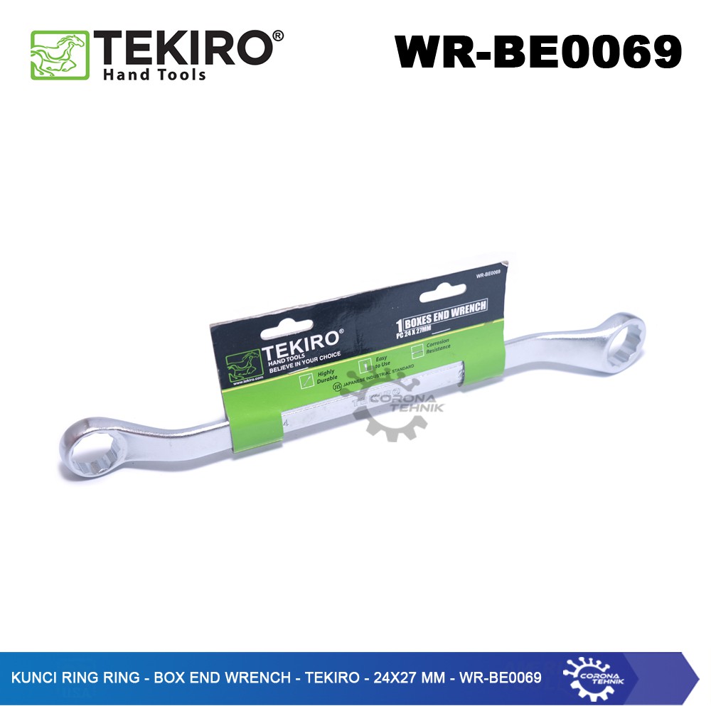 WR-BE0069 - Kunci Ring Ring - Box End Wrench - Tekiro - 24x27 mm