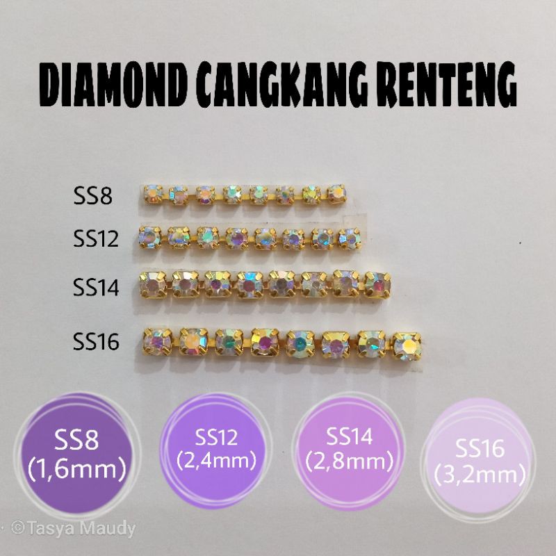 DIAMOND/PERMATA CANGKANG RENTENG ROL 10YARD  SS12 *5116 12*