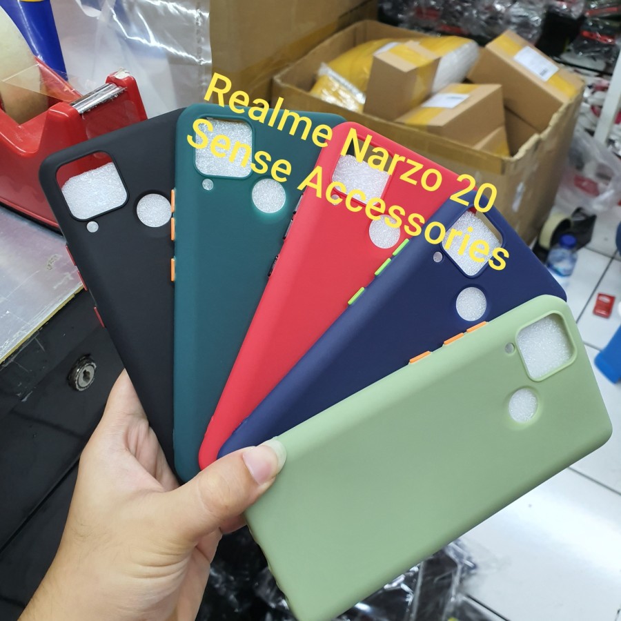 REALME NARZO 20 PRO Soft Case Candy Proctector Camera Silicon Warna Premium