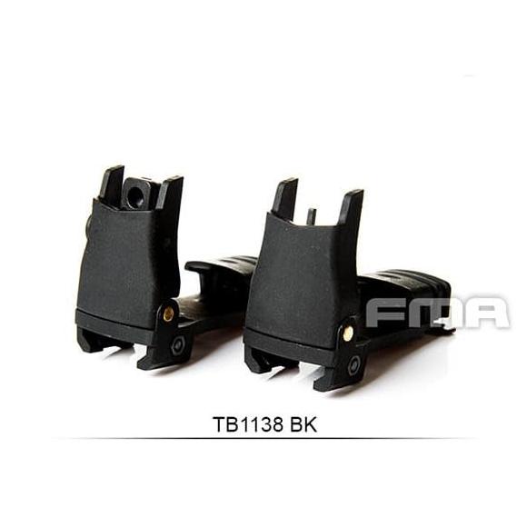 Pisir Lipat Foldable Back Up Polymer Sight Fma Mft Style Mbus Tb1138 Terbaru
