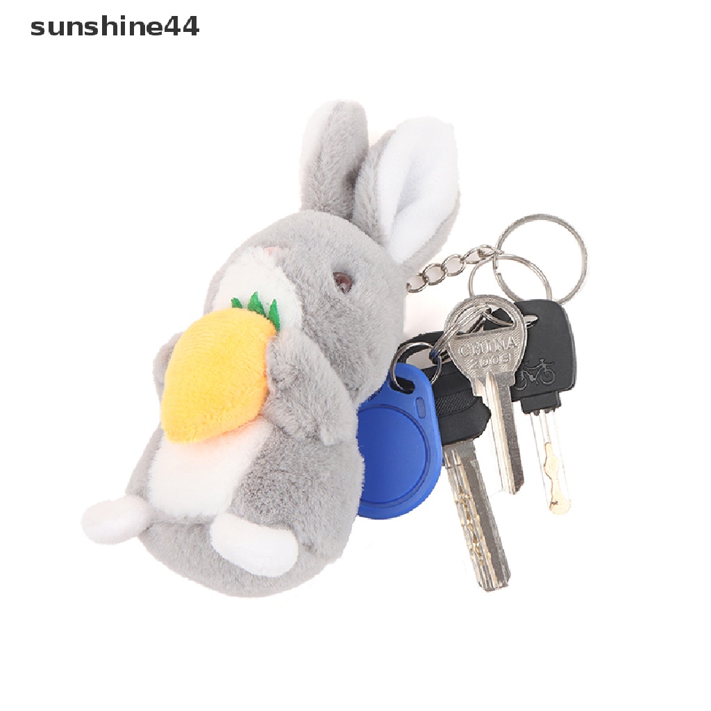 Sunshine Gantungan Kunci Boneka Kelinci / Wortel Bahan Plush 2023