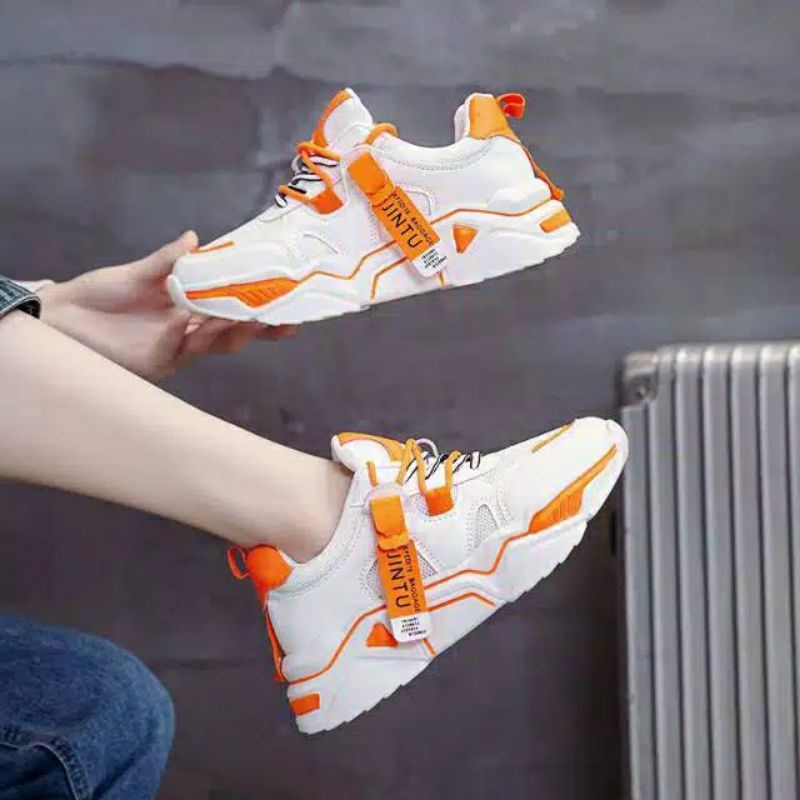 PROMO LEBARAN 12.12  BIGSALE Sepatu wanita Sneaker Wanita tali Fashion Korea Hpd488