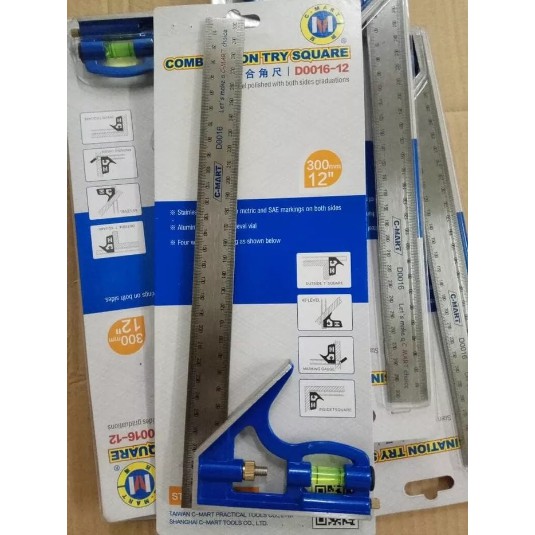 Siku Kombinasi Waterpas / Siku Tukang C-mart 12” Cmart KUALITAS BAGUS