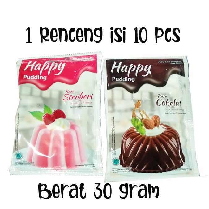 Happy Pudding Coklat dan Strawberry (Forisa)