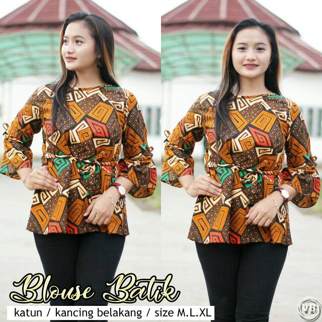 GROSIR BLOUSE BATIK ,ATASAN BATIK WANITA