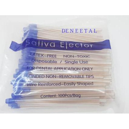 Ready Oke High Quality Saliva Ejector 1 Pack = 100 Pcs/ Suction / Selang Dental