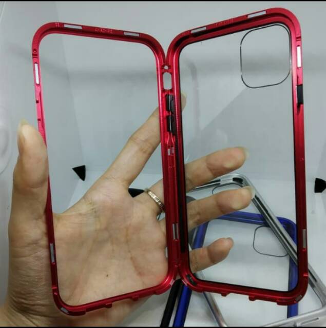 Case Casing Magnetic iphone 11 Pro MAX 6.5 Tempered glass Bening High quality