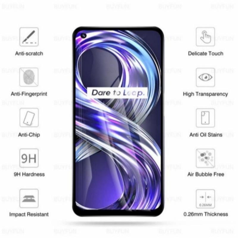 Realme 8 5G tempered glass anti gores kaca full lem full lcd