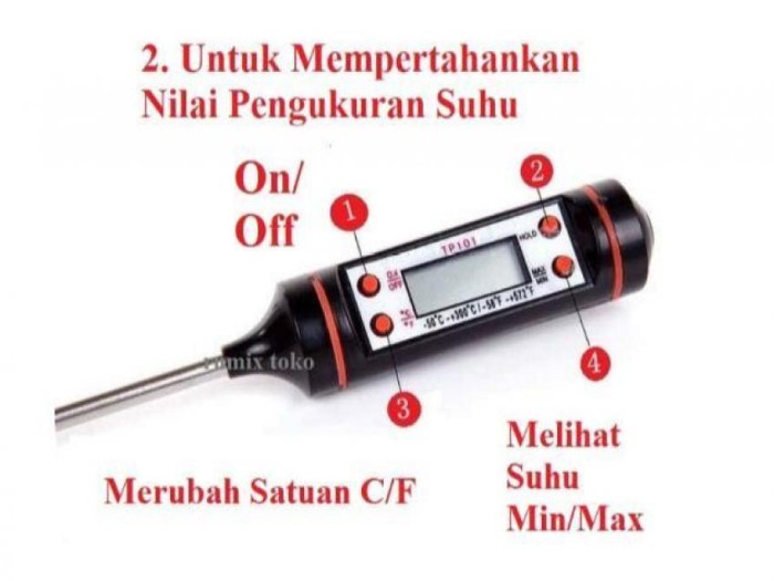 Digital Termometer Masak Suhu Air Masakan Obat Dapur Thermometer