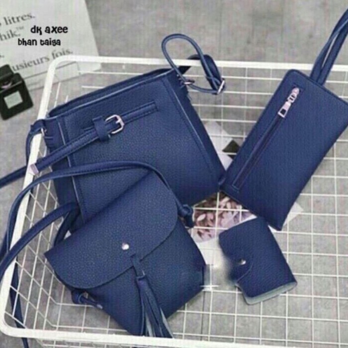 TAS SET 4 IN 1 TAS SELEMPANG KULIT WANITA TASYA BAG l TAS WANITA KULIT l tas kulit paket wanita