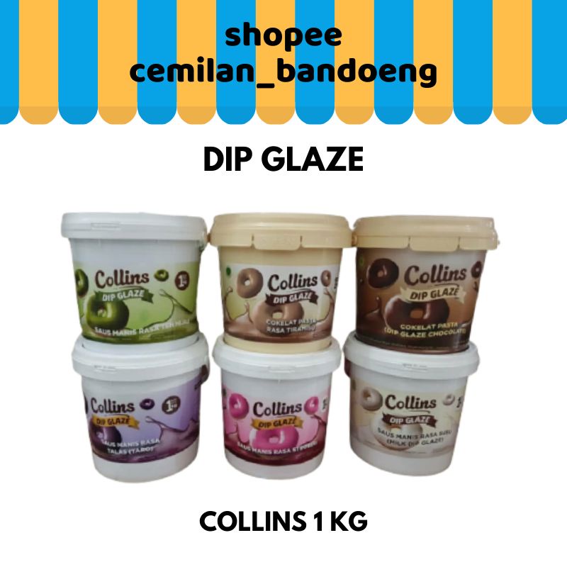 DIP GLAZE COLLINS 1 KG FREE BUBBLE WARP EXP. TAHUN 2025