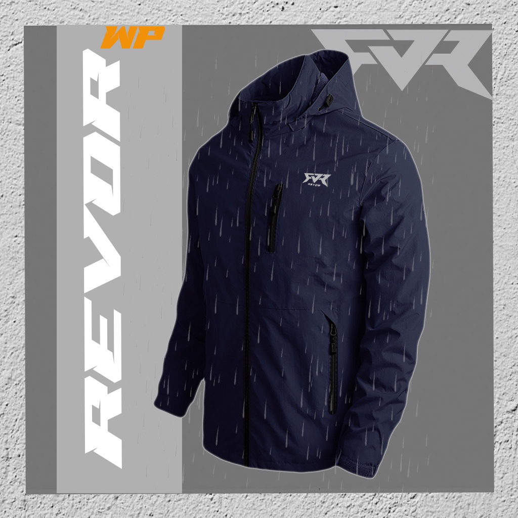 Revor WP Jaket Motor/ Outdoor Waterproof Pria