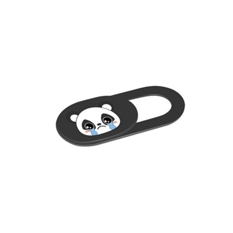 Btsg 3pcs Cover Kamera Webcam Model Slide Ultra Tipis Bentuk Panda Untuk MacBook / iMac / Laptop / PC