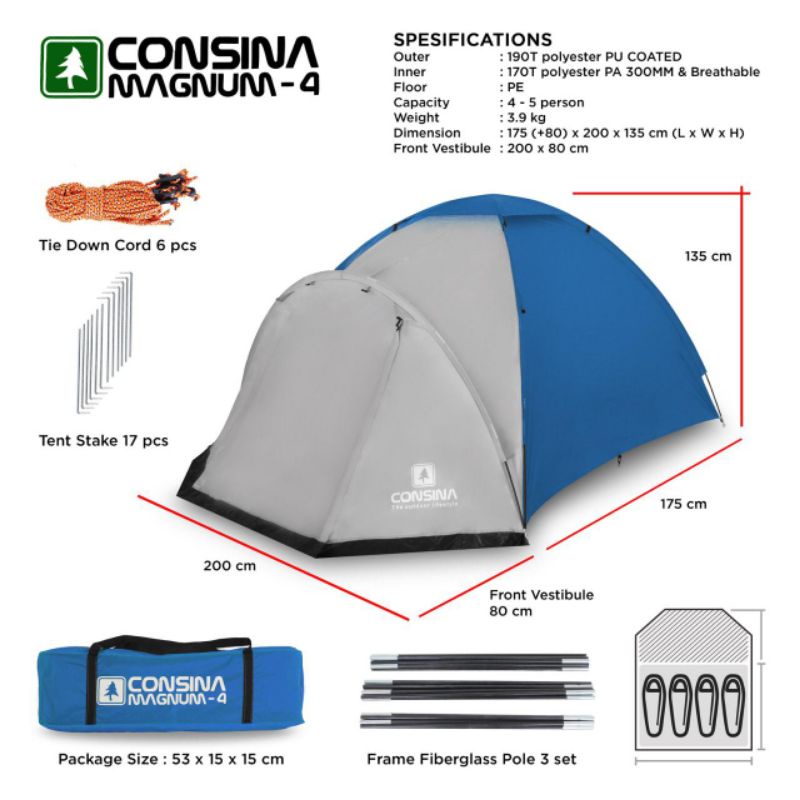 Tenda Consina Magnum 4