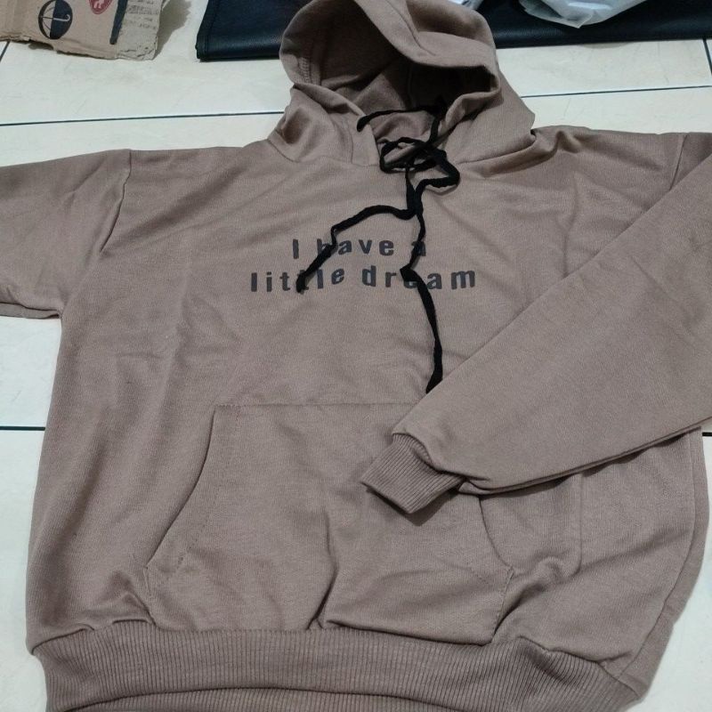 I have a little dream sweater hoodie bahan fleece