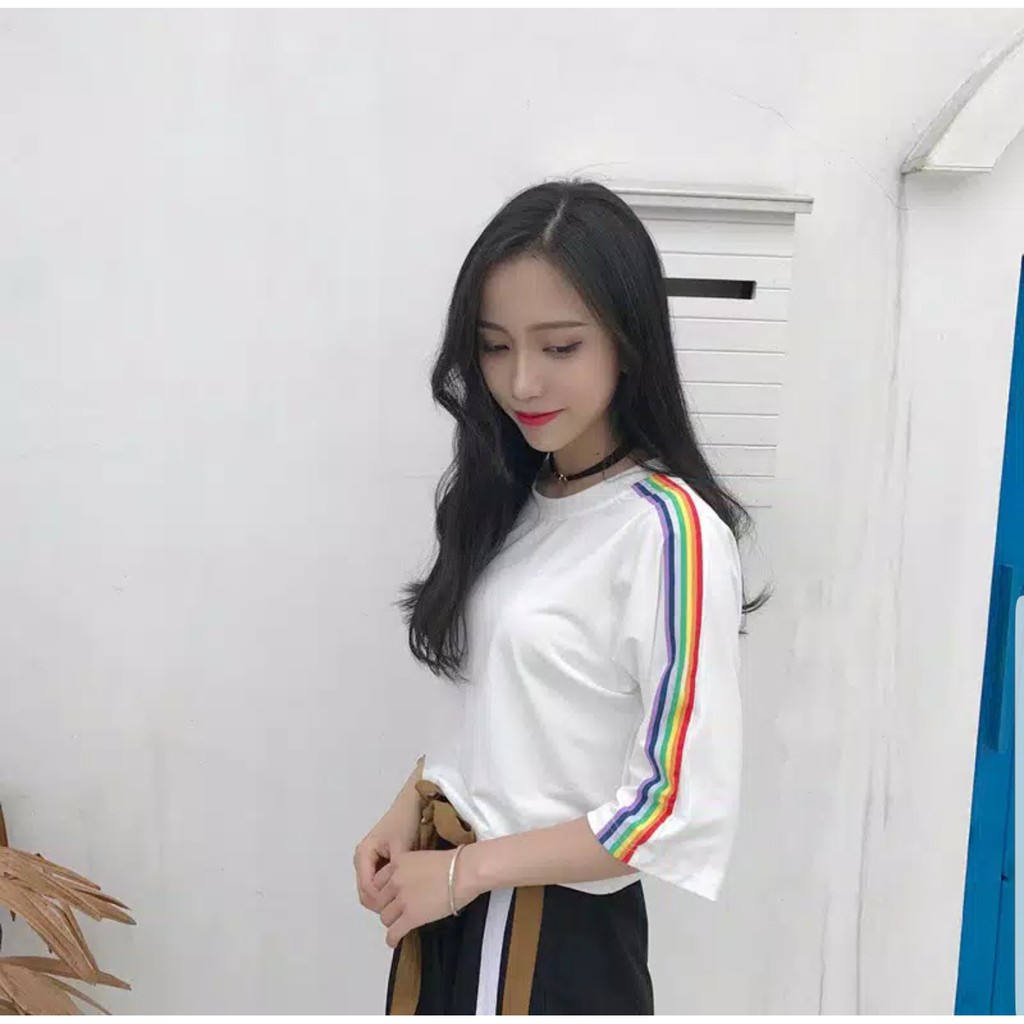 GFS RAINBOWY TEE KAOS ORIGINAL SPANDEK SUPER