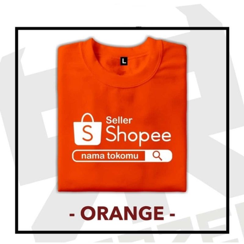 T Shirt Kaos Shoope Shopee  bebas bikin nama akun shoope Shopee mu