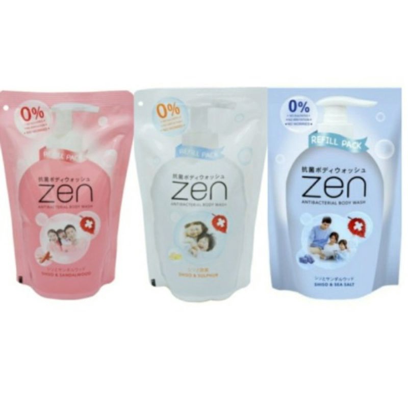 Zen sabun mandi cair isi ulang 400-450ml